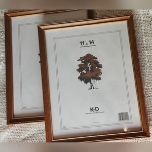 Pair of Vintage Wooden Frames - 11" x 14"